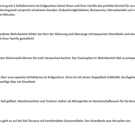 Seesternchen - Westerlandstr 16, App 3 *